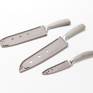 Blue Jean Chef 3-Piece Forged Cutlery Set with Sheaths